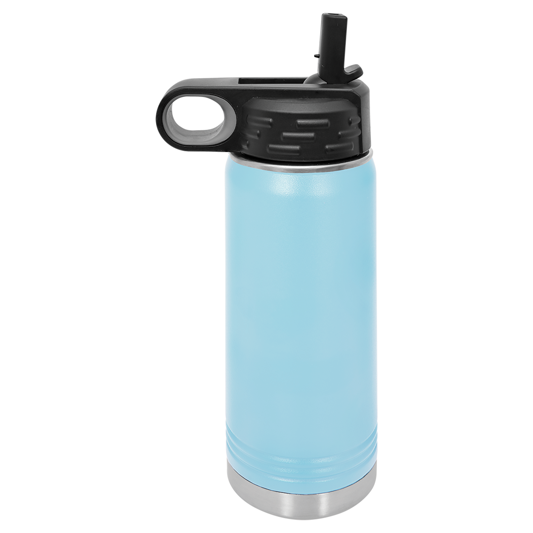 Light Blue 20 oz. Powder Coated Water Bottle