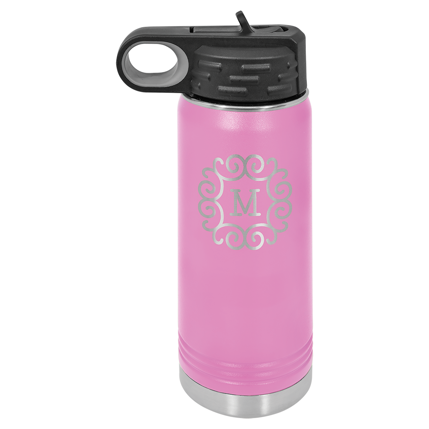 Light Purple 20 oz. Powder Coated Water Bottle