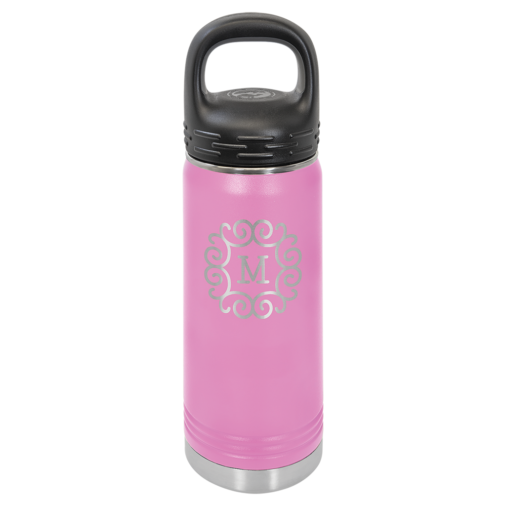 Light Purple 20 oz. Powder Coated Water Bottle