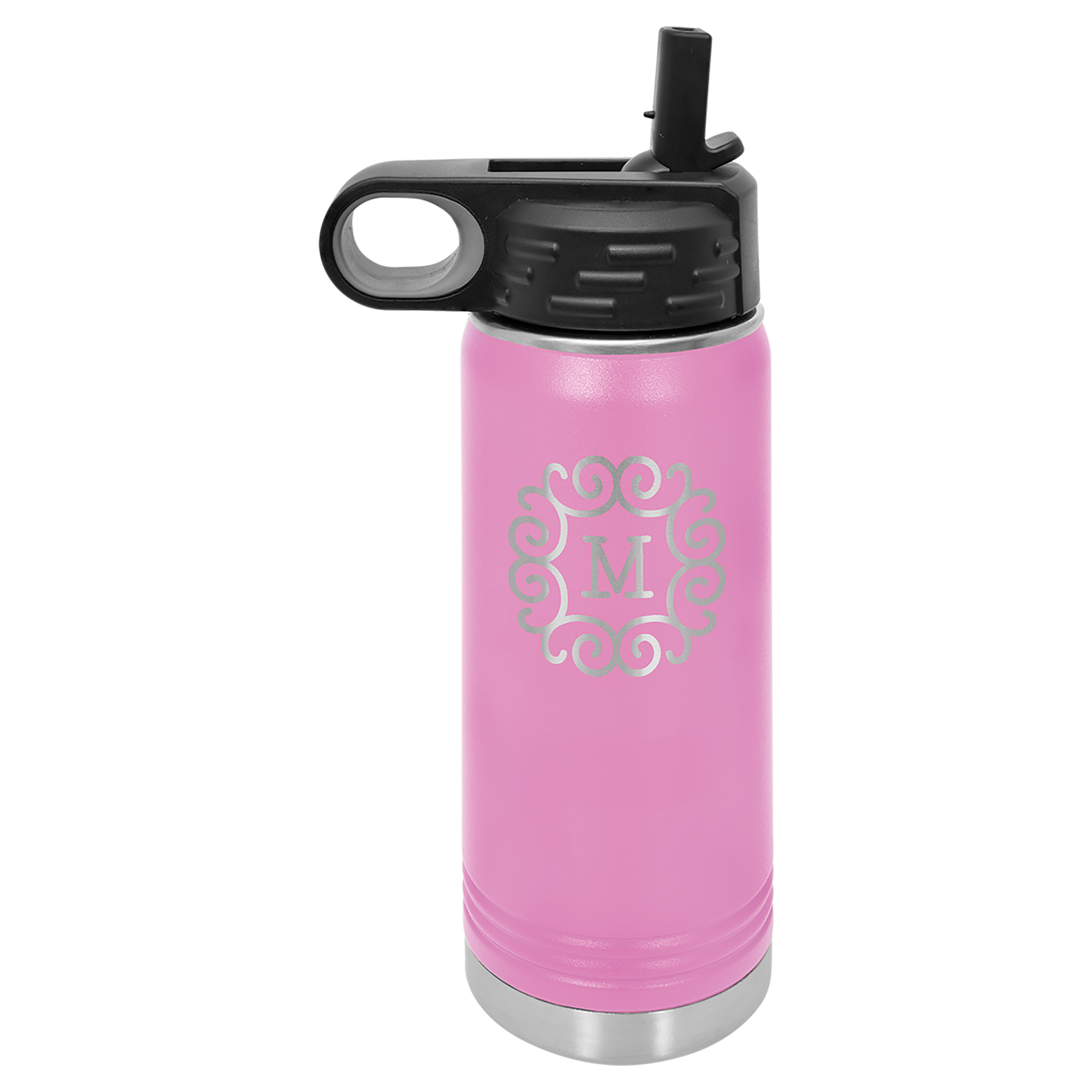 Light Purple 20 oz. Powder Coated Water Bottle
