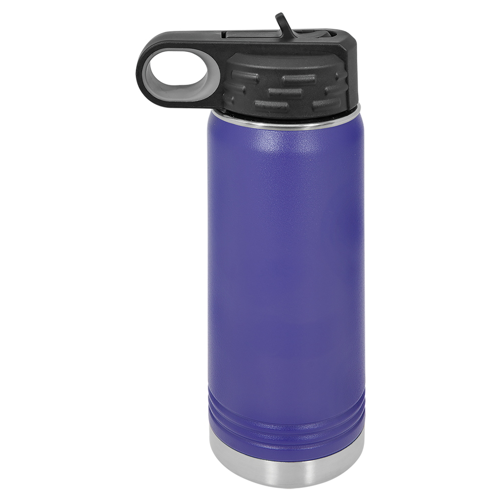 Purple 20 oz. Powder Coated Water Bottle blank-preview