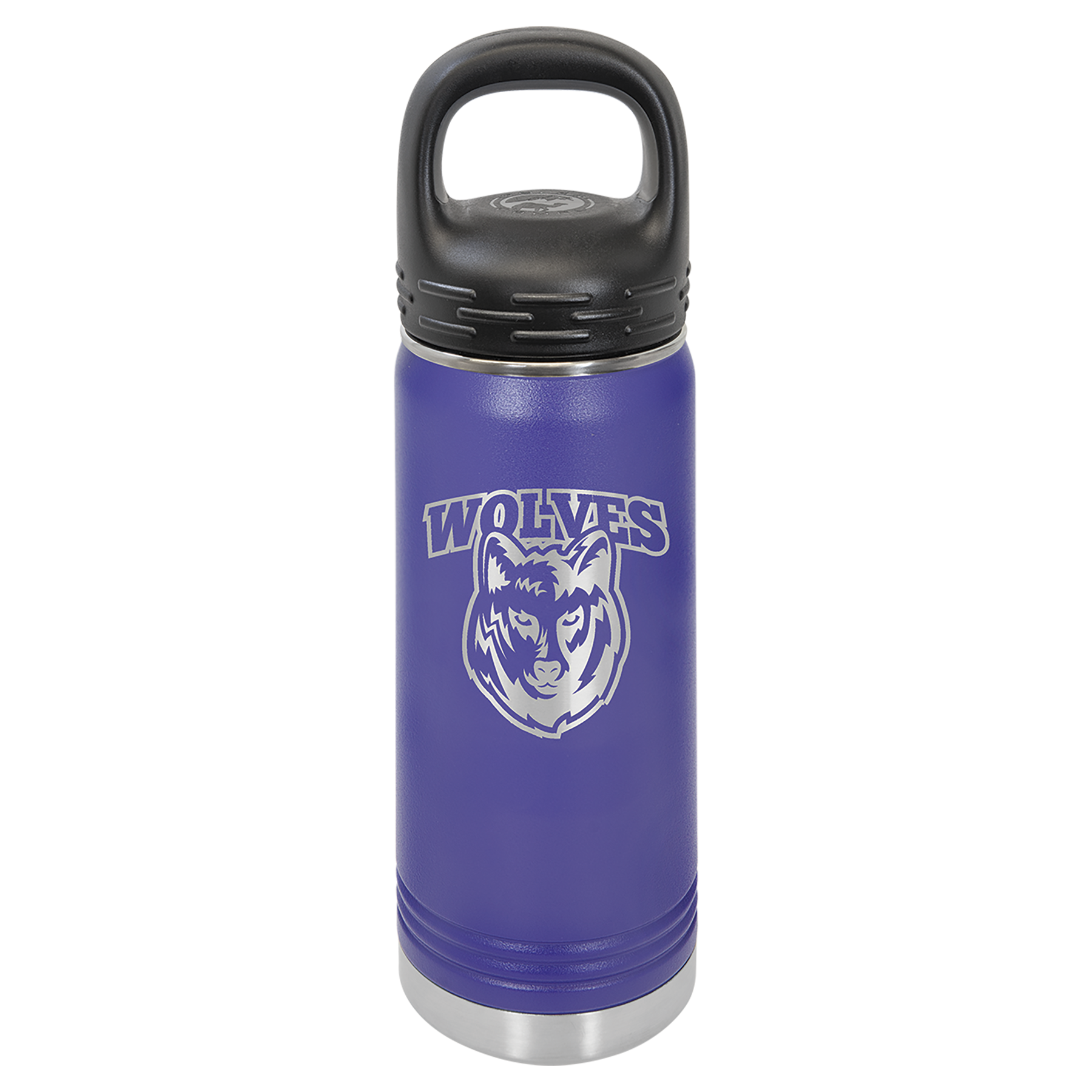 Purple 20 oz. Powder Coated Water Bottle
