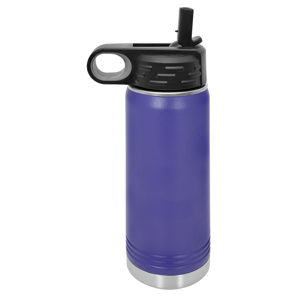 Purple 20 oz. Powder Coated Water Bottle