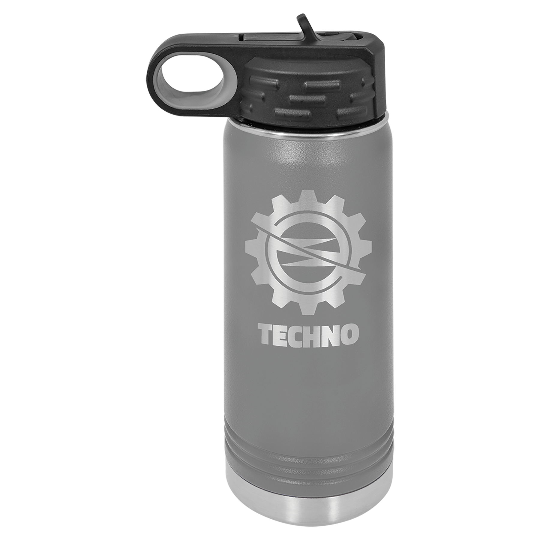 Dark Gray 20 oz. Powder Coated Water Bottle