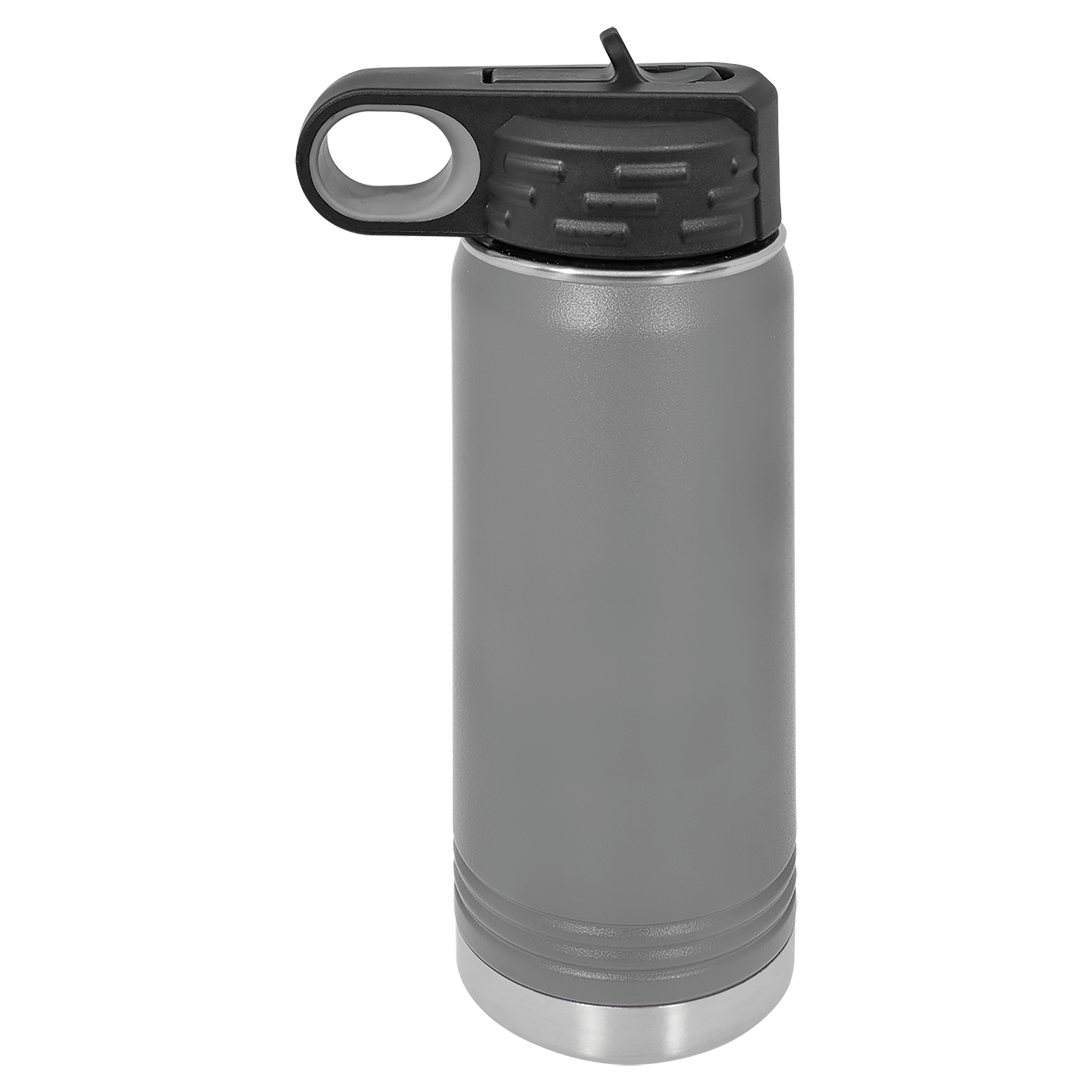 Dark Gray 20 oz. Powder Coated Water Bottle blank-preview