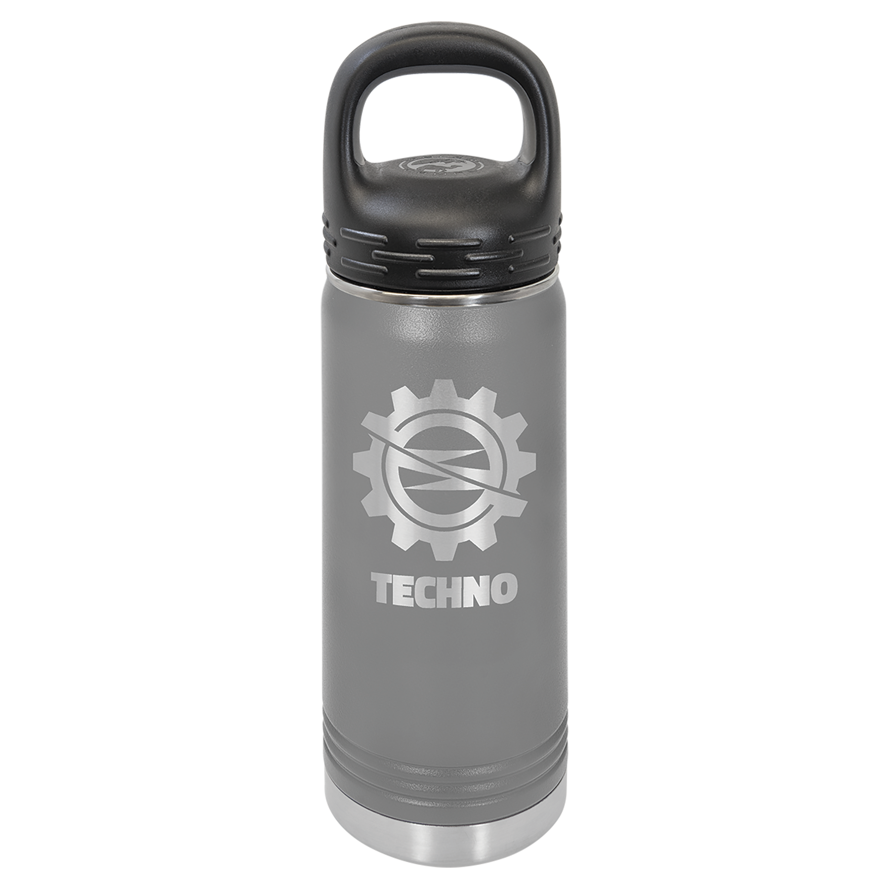 Dark Gray 20 oz. Powder Coated Water Bottle