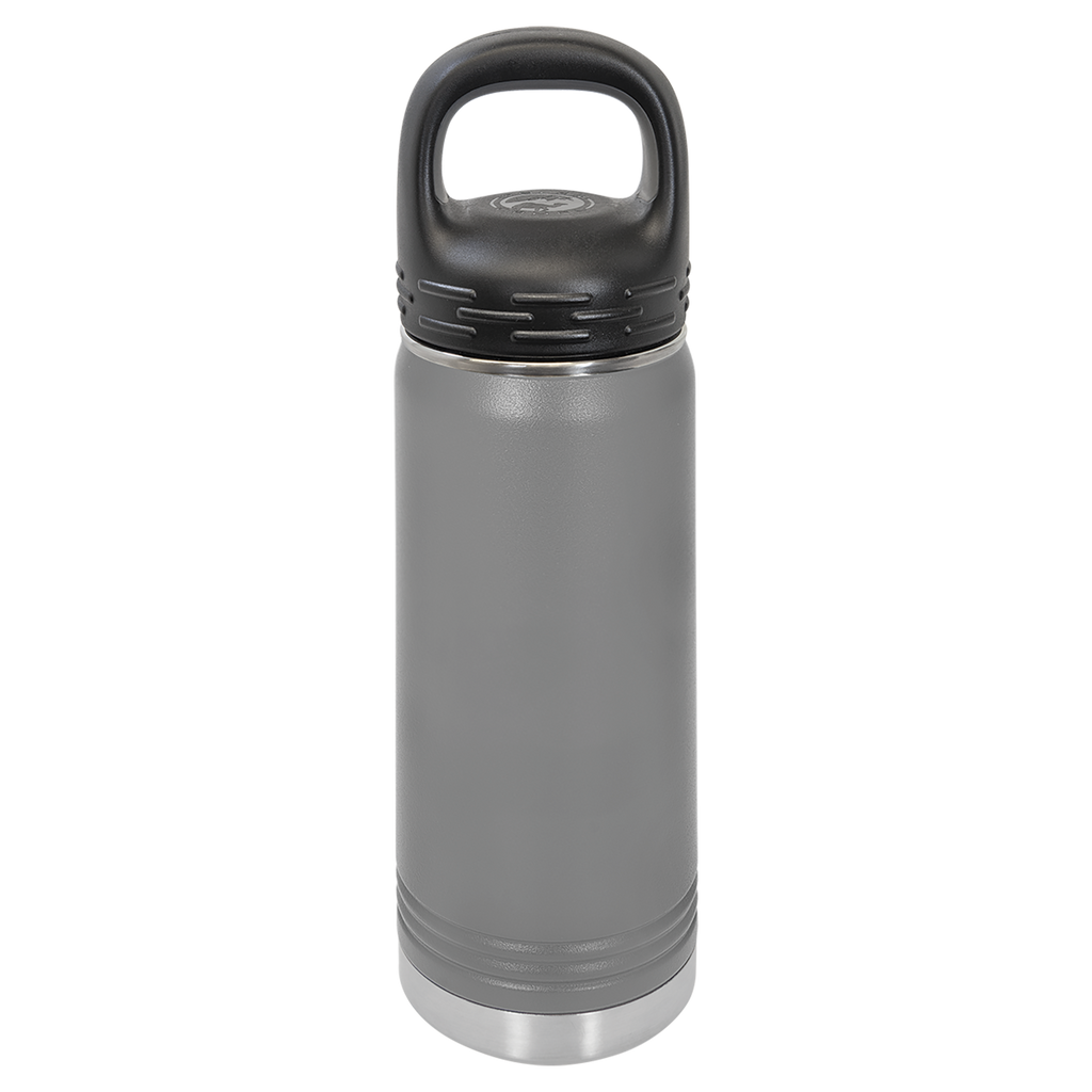 Dark Gray 20 oz. Powder Coated Water Bottle