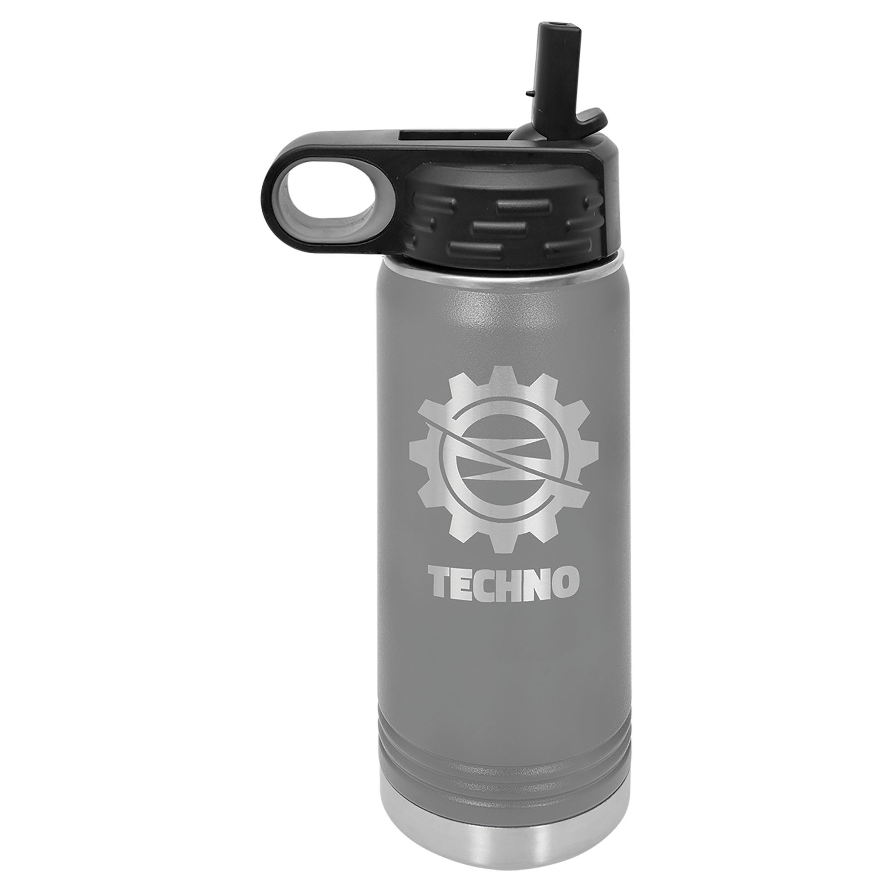 Dark Gray 20 oz. Powder Coated Water Bottle