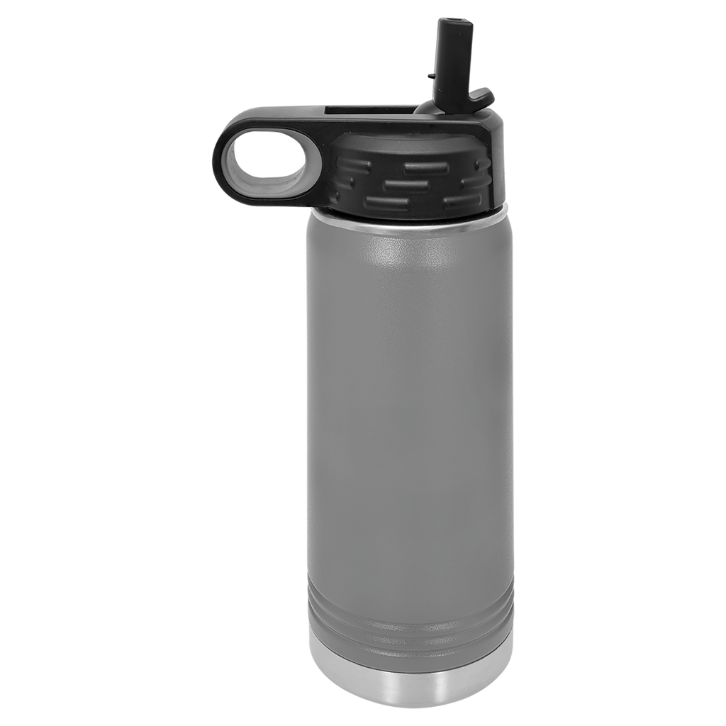 Dark Gray 20 oz. Powder Coated Water Bottle