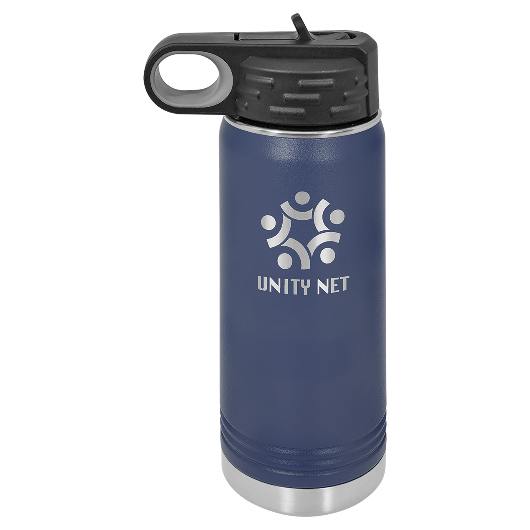 Navy Blue 20 oz. Powder Coated Water Bottle