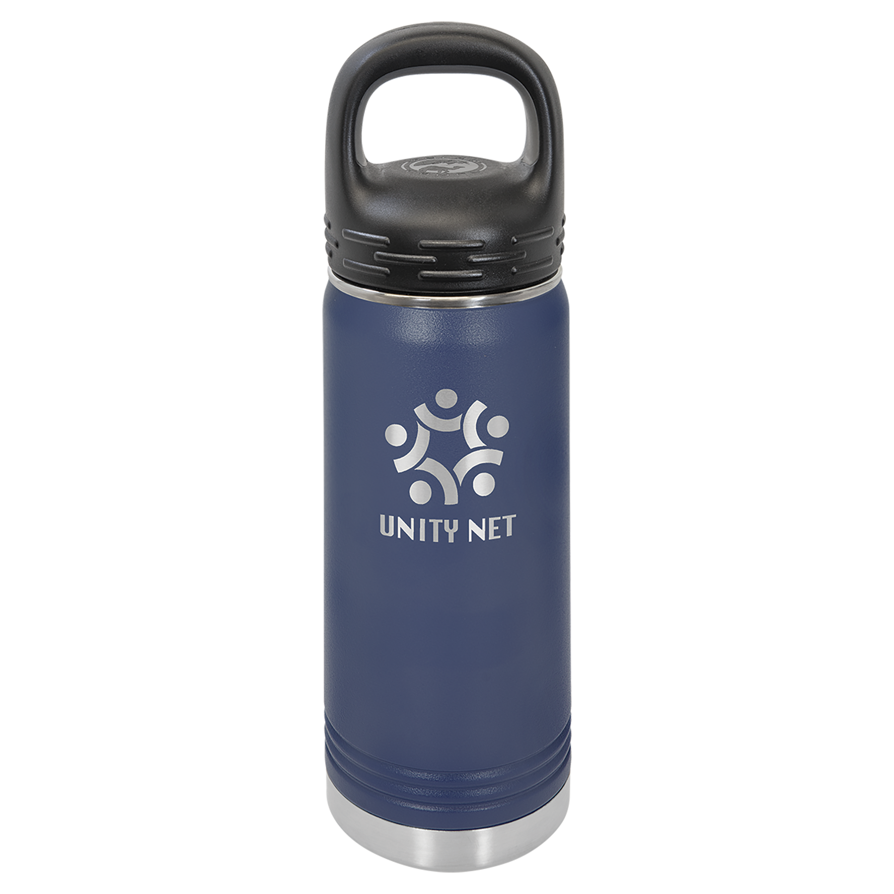 Navy Blue 20 oz. Powder Coated Water Bottle