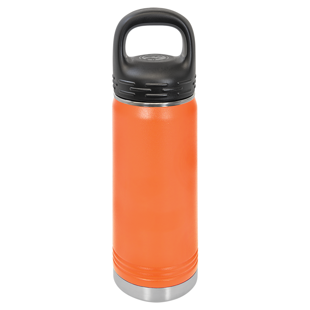 Orange 20 oz. Powder Coated Water Bottle