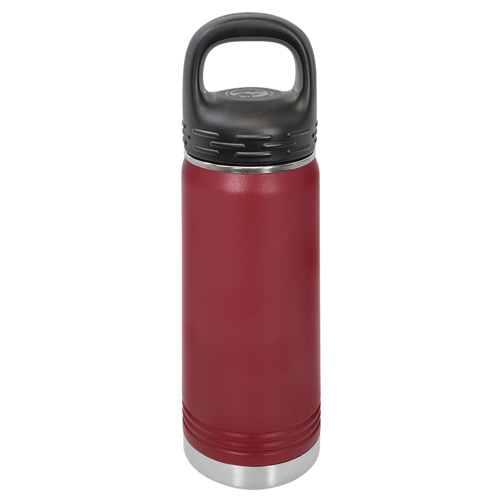 Maroon 20 oz. Powder Coated Water Bottle