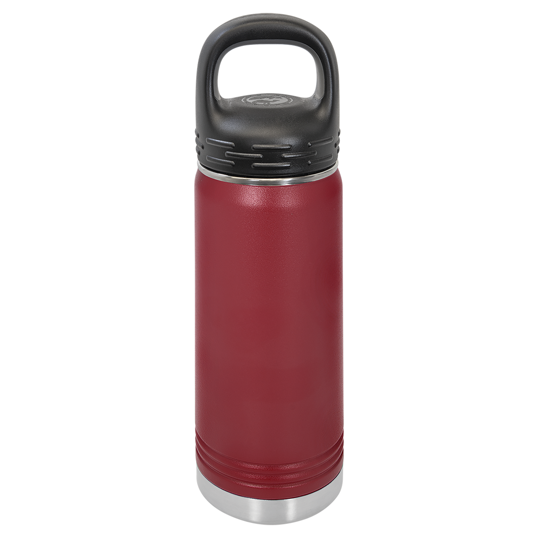Maroon 20 oz. Powder Coated Water Bottle