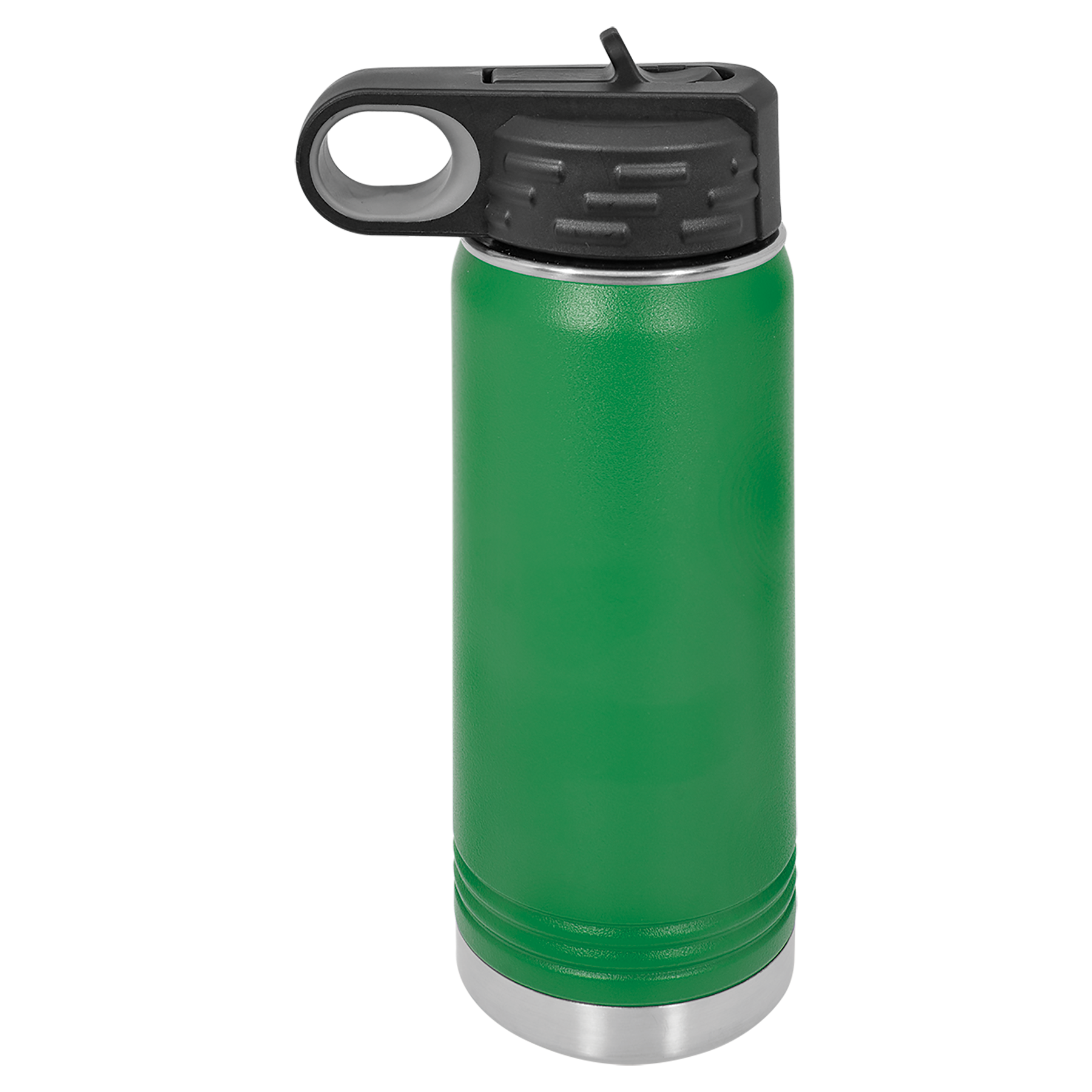 Green 20 oz. Powder Coated Water Bottle blank-preview