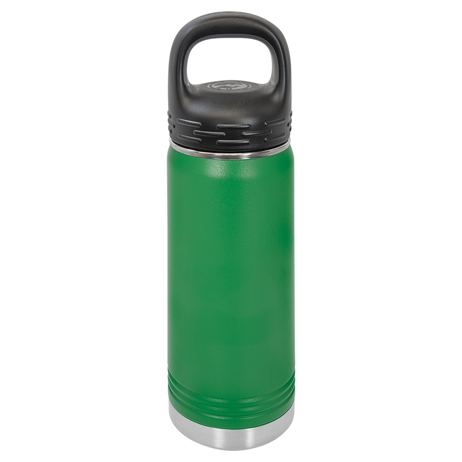 Green 20 oz. Powder Coated Water Bottle