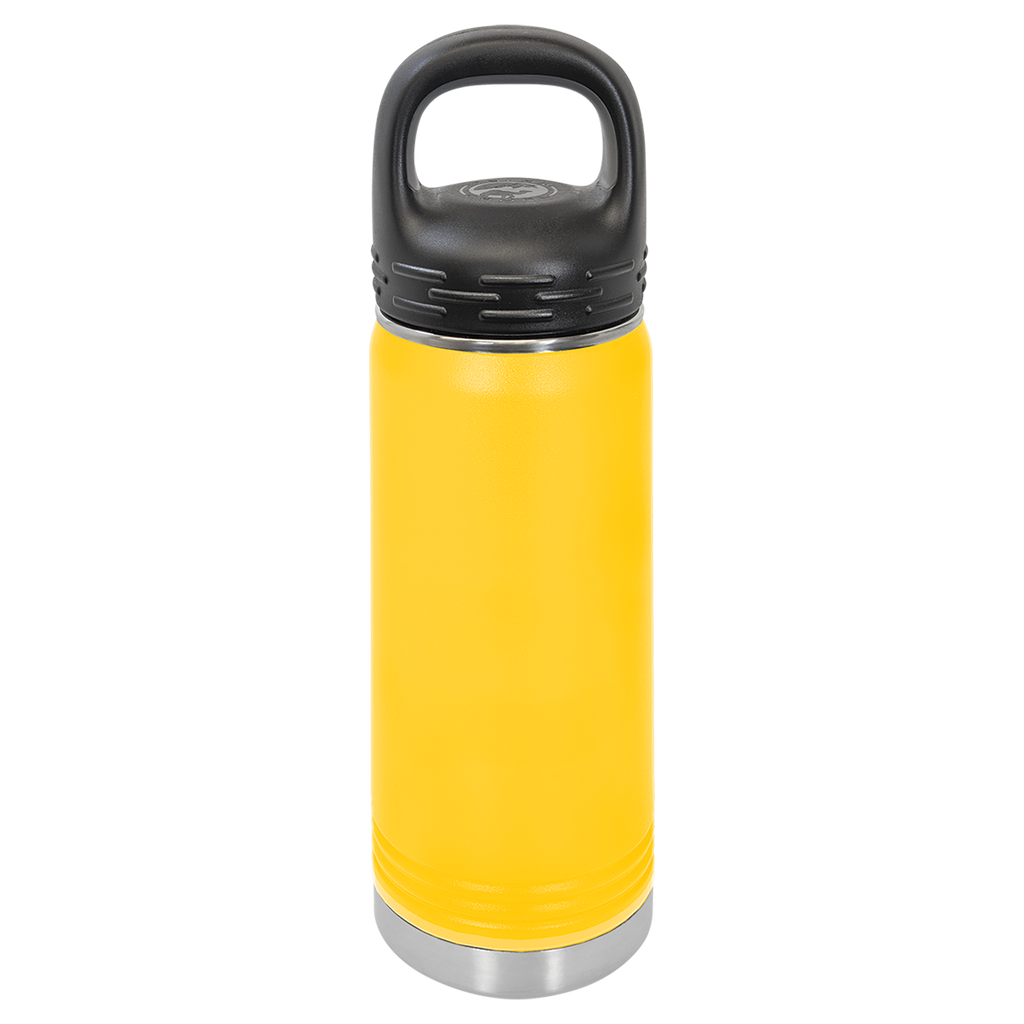 Yellow 20 oz. Powder Coated Water Bottle