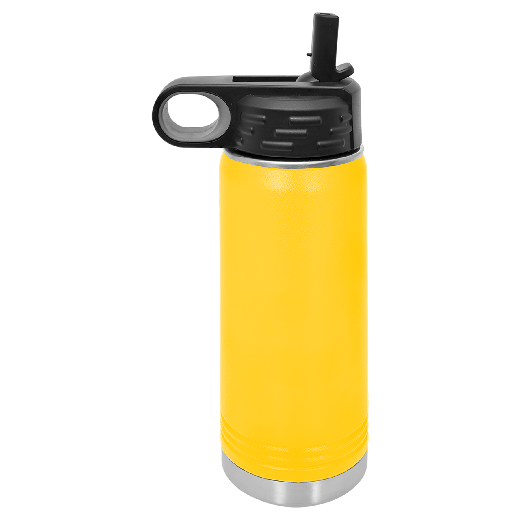 Yellow 20 oz. Powder Coated Water Bottle