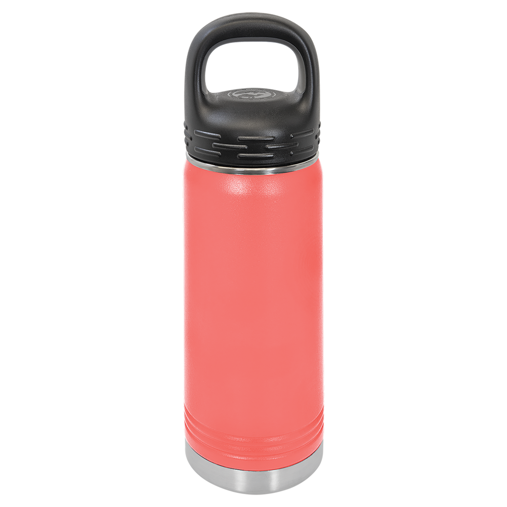 Coral 20 oz. Powder Coated Water Bottle