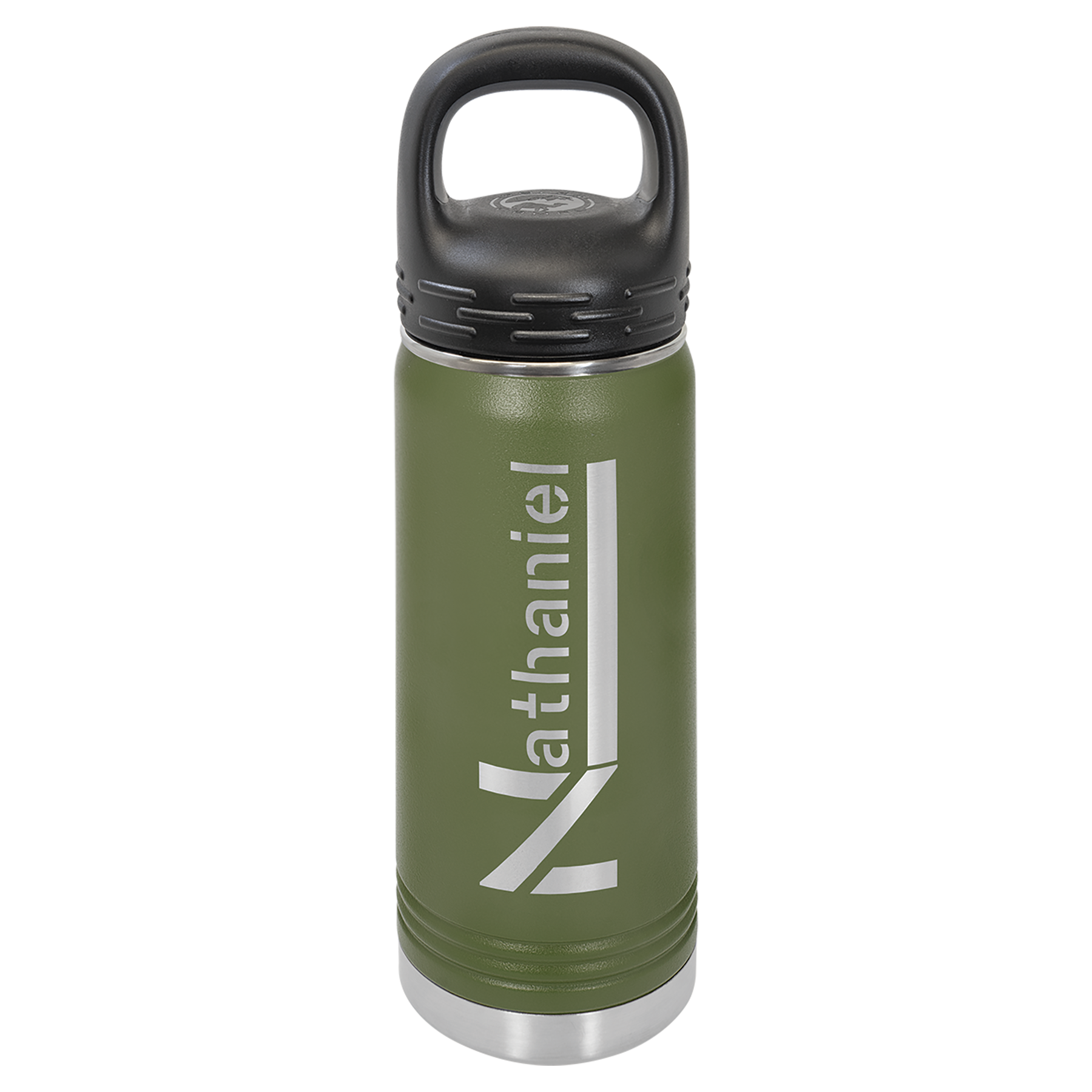 Olive Green 20 oz. Powder Coated Water Bottle