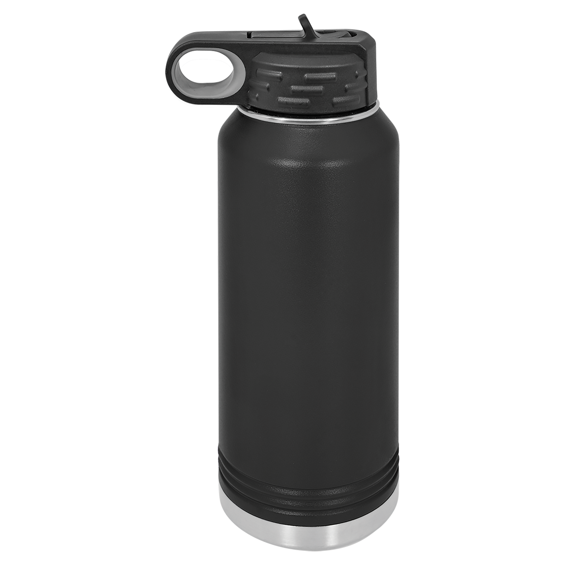 Black 32 oz. Powder Coated Water Bottle
