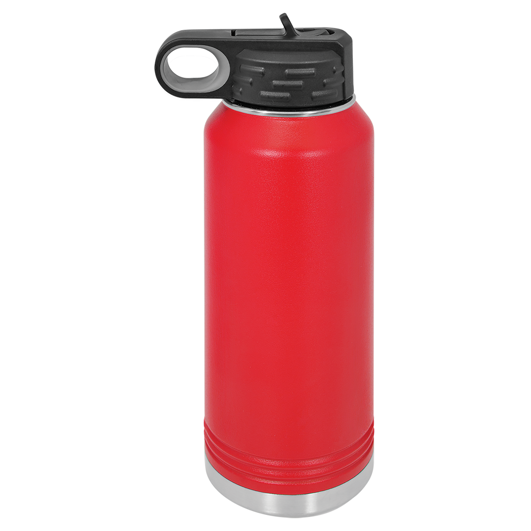 Red 32 oz. Powder Coated Water Bottle