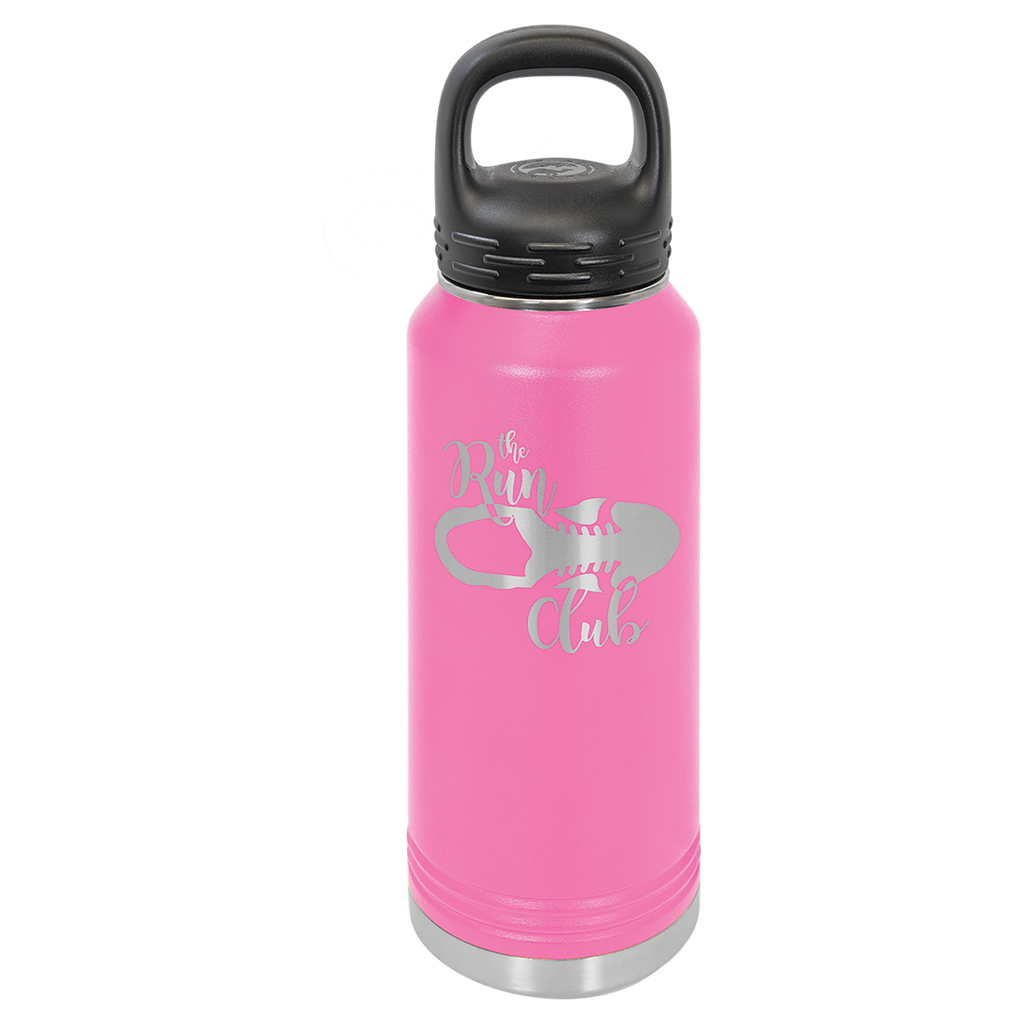 Pink 32 oz. Powder Coated Water Bottle