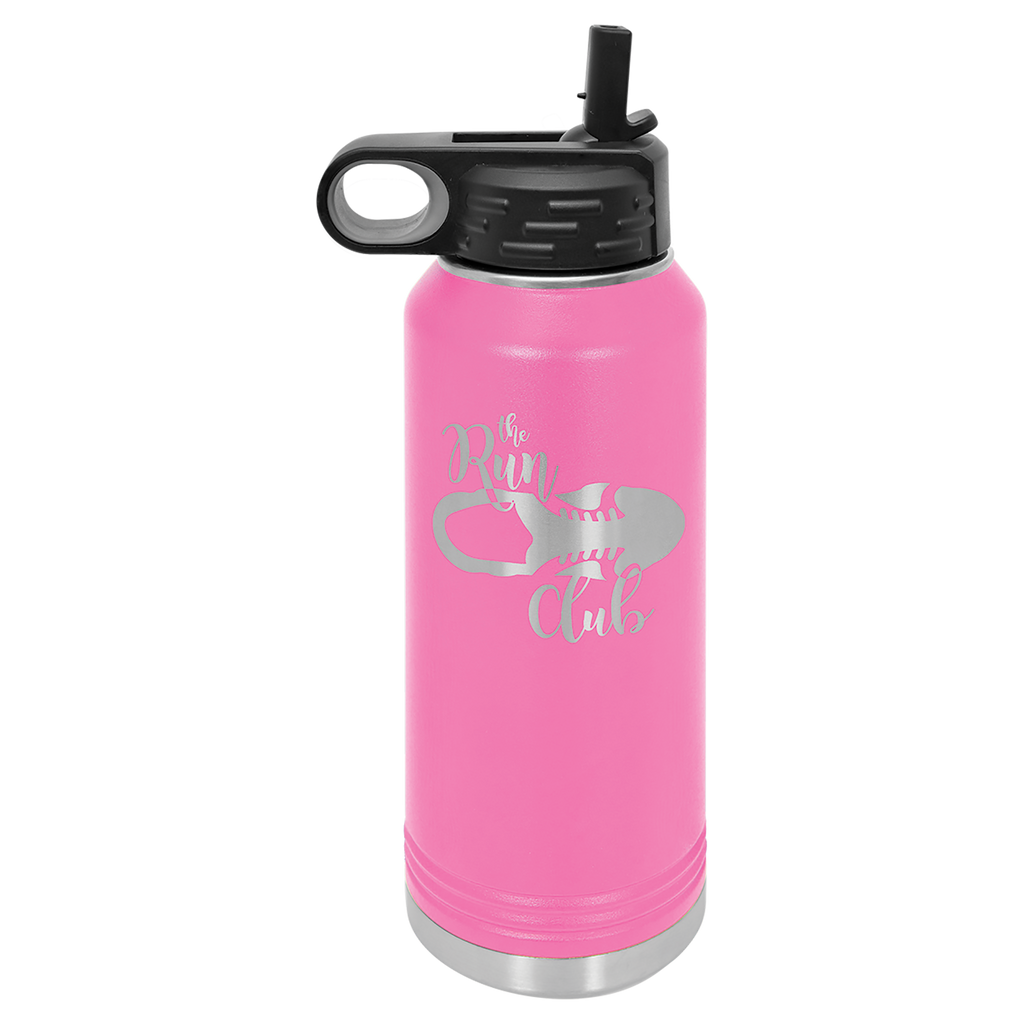 Pink 32 oz. Powder Coated Water Bottle
