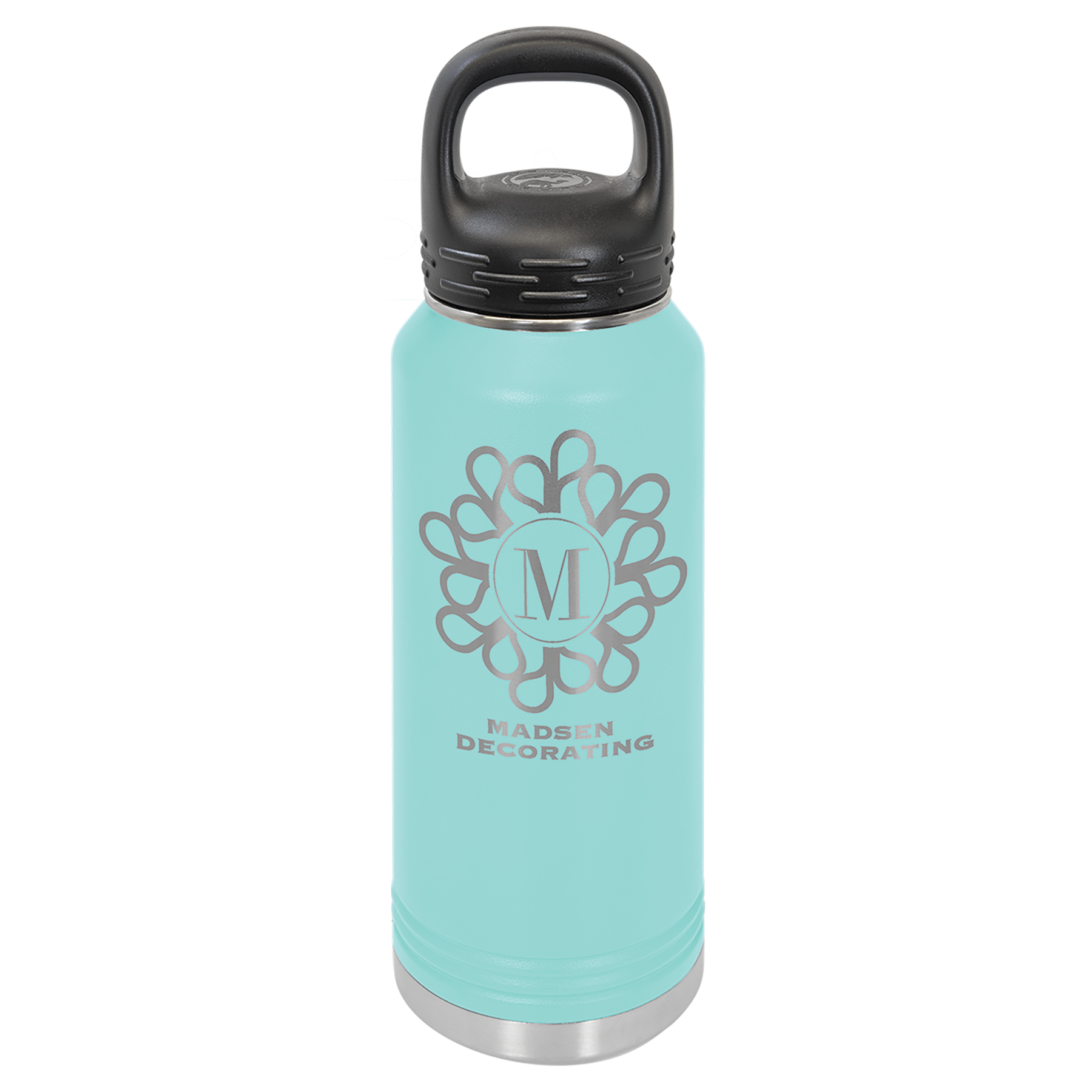 Teal 32 oz. Powder Coated Water Bottle