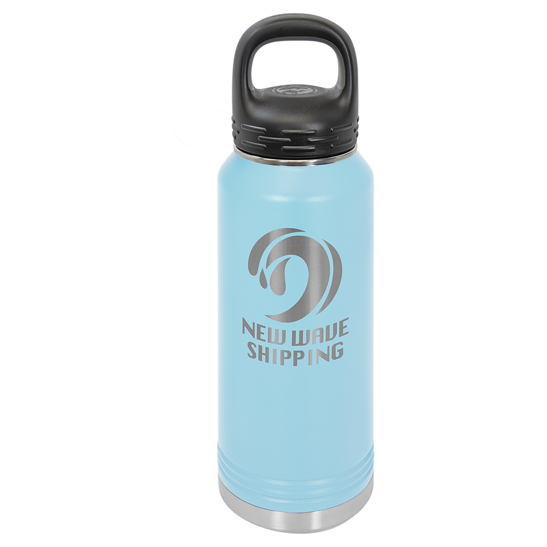 Light Blue 32 oz. Powder Coated Water Bottle