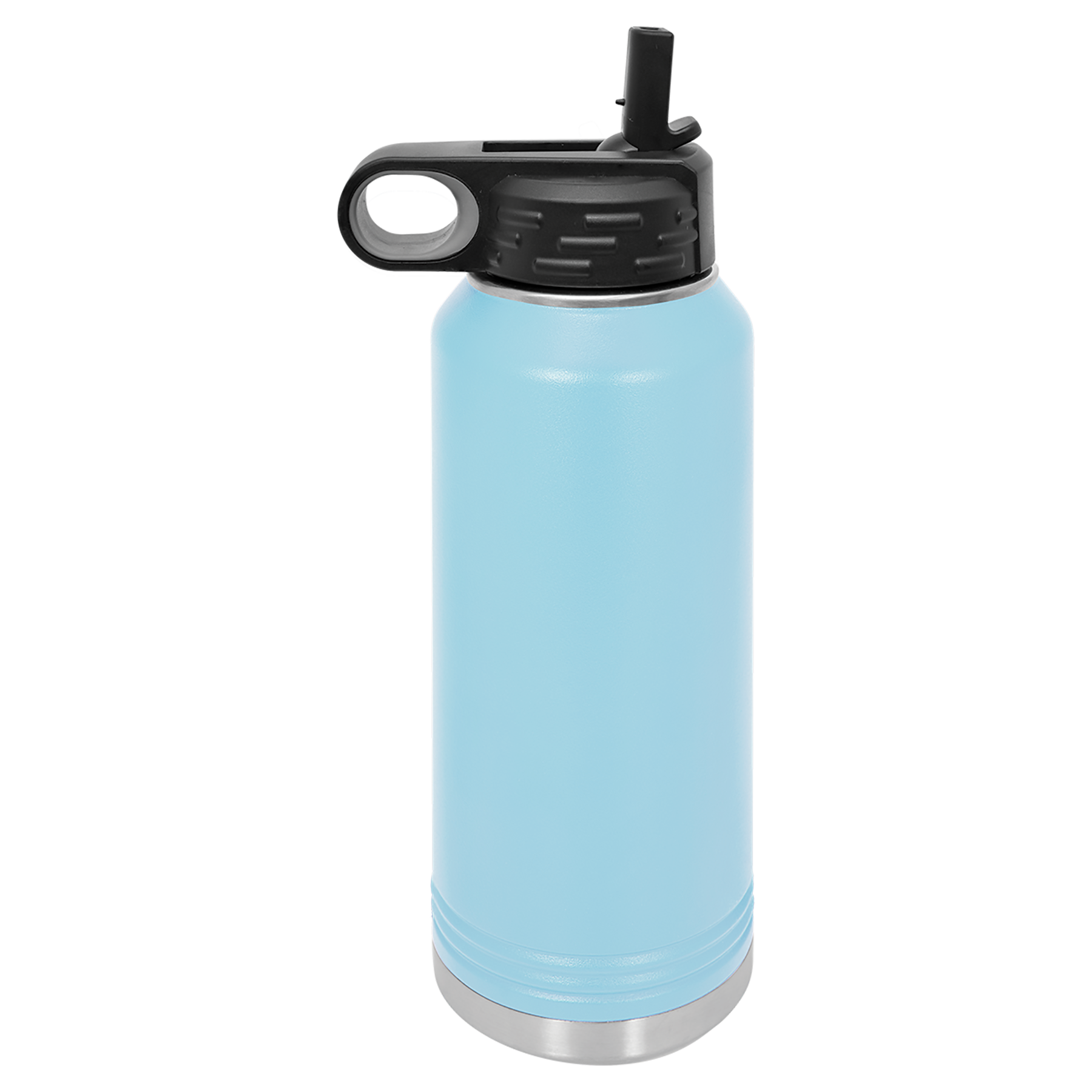 Light Blue 32 oz. Powder Coated Water Bottle