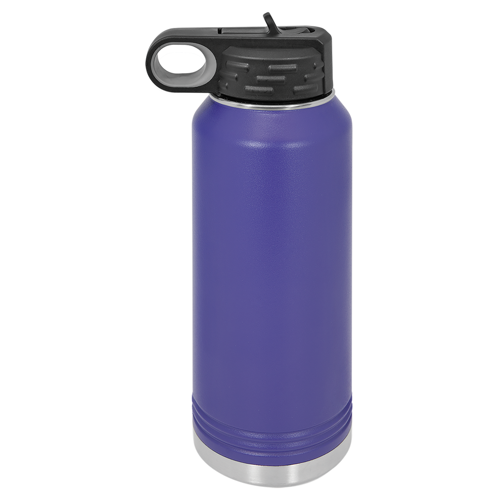 Purple 32 oz. Powder Coated Water Bottle blank-preview
