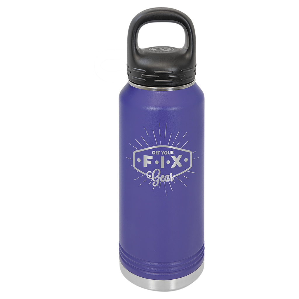 Purple 32 oz. Powder Coated Water Bottle