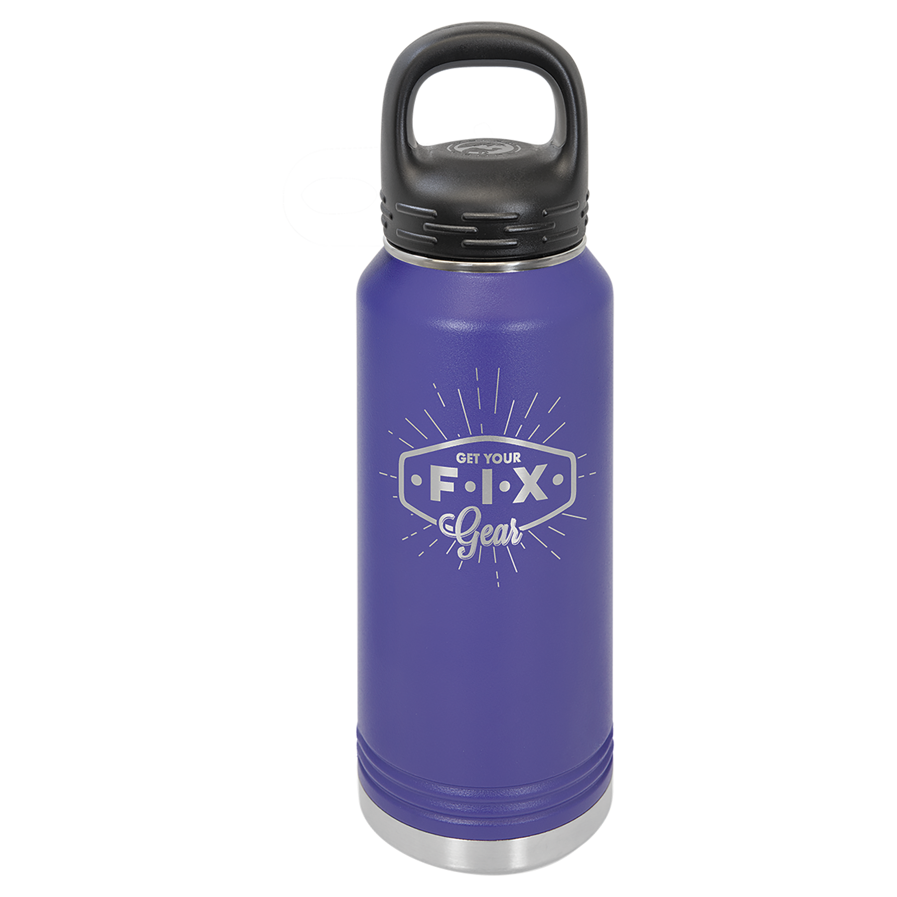 Purple 32 oz. Powder Coated Water Bottle
