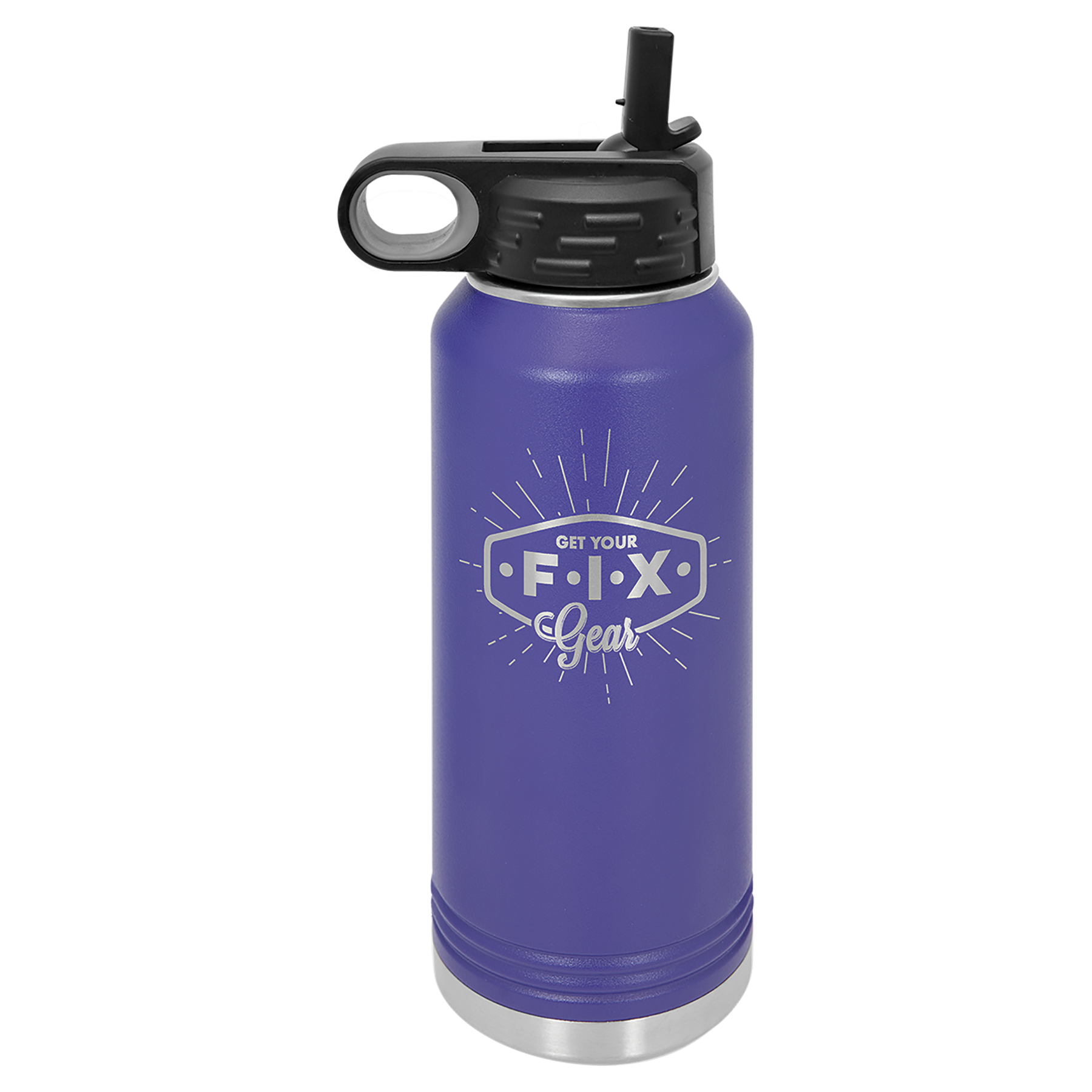 Purple 32 oz. Powder Coated Water Bottle