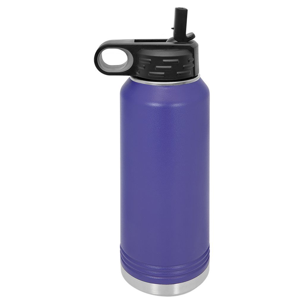 Purple 32 oz. Powder Coated Water Bottle