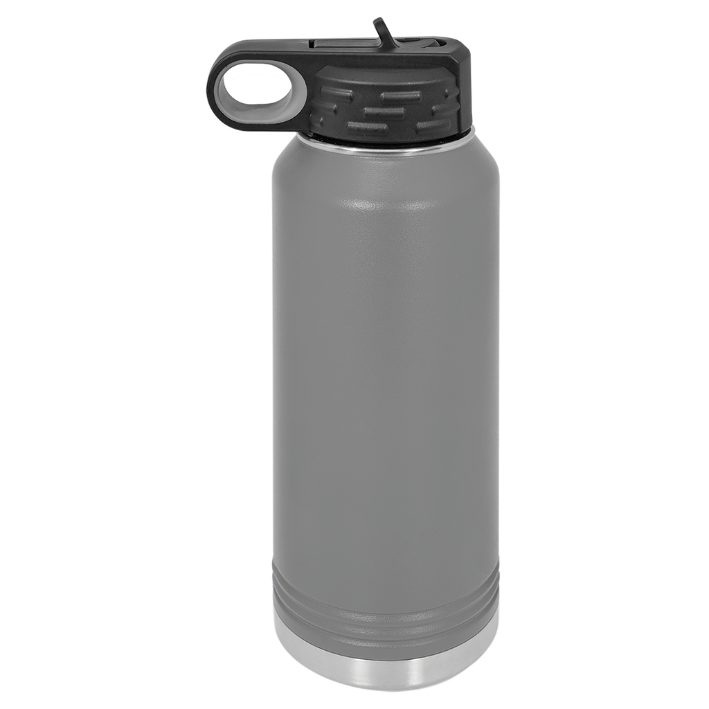 Dark Gray 32 oz. Powder Coated Water Bottle blank-preview