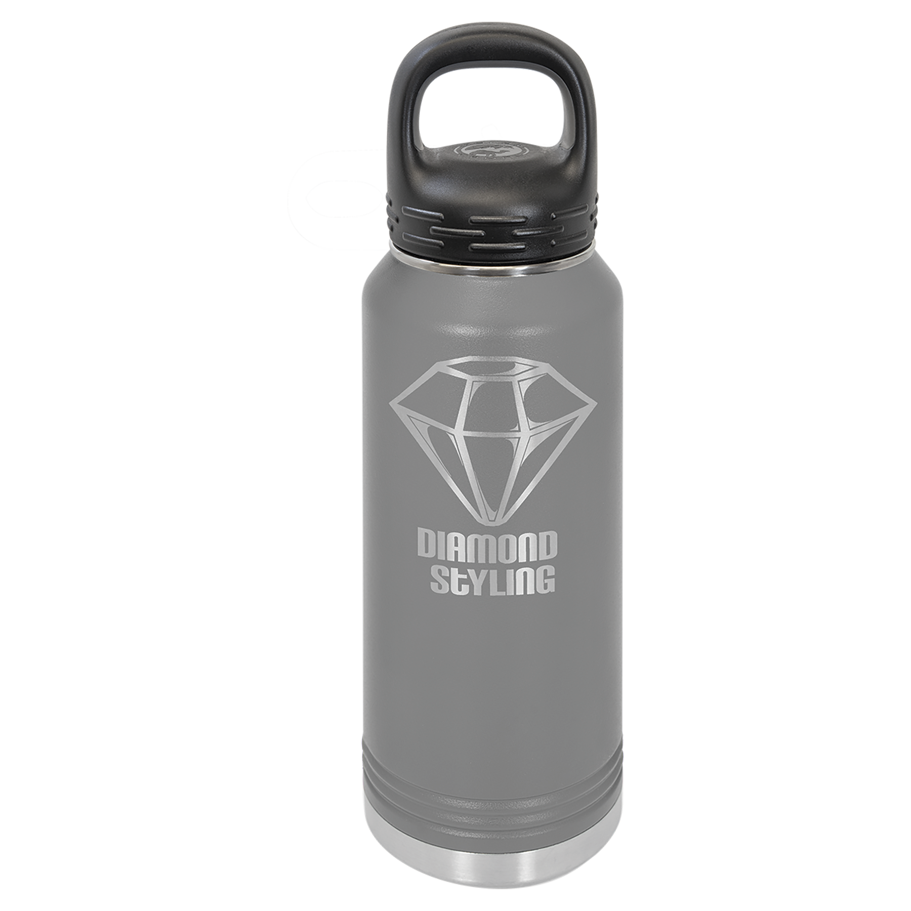 Dark Gray 32 oz. Powder Coated Water Bottle