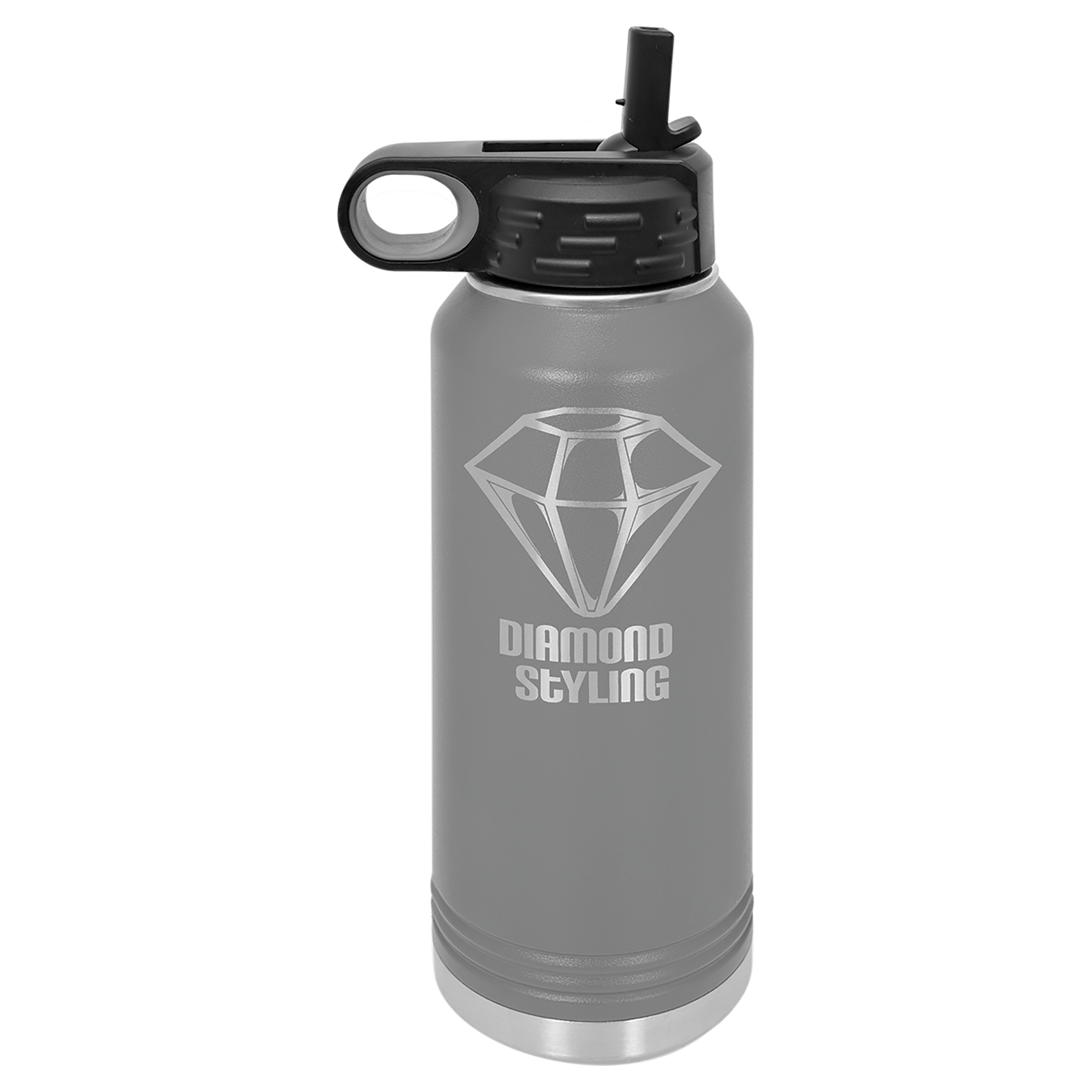 Dark Gray 32 oz. Powder Coated Water Bottle