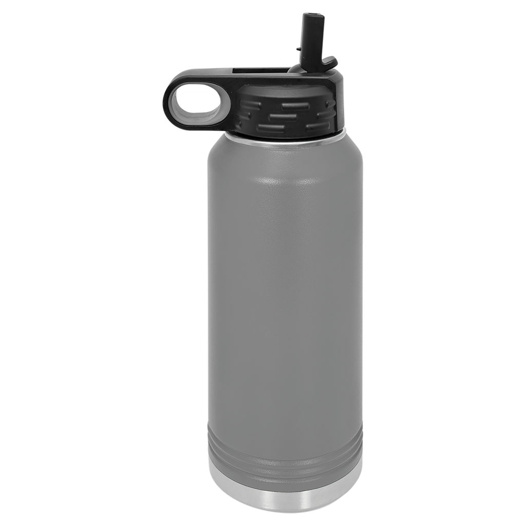 Dark Gray 32 oz. Powder Coated Water Bottle