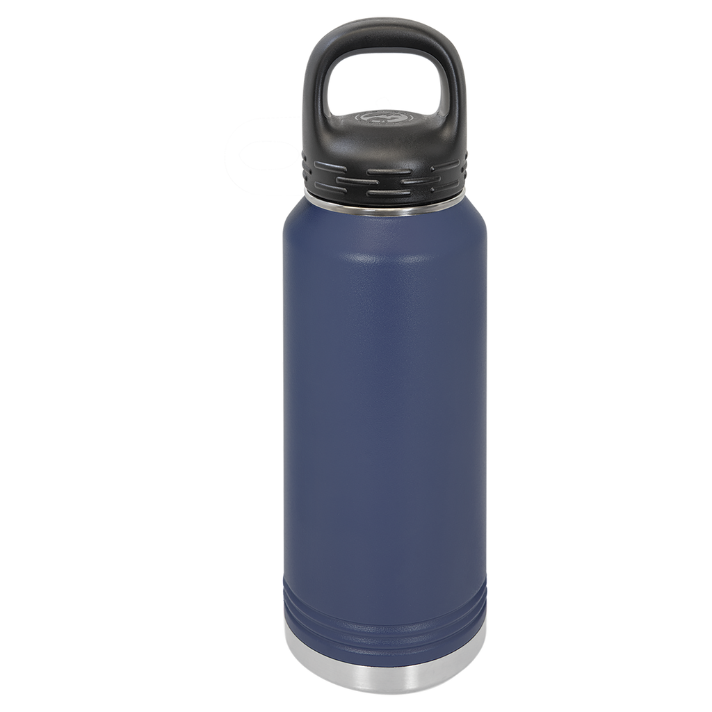 Navy Blue 32 oz. Powder Coated Water Bottle