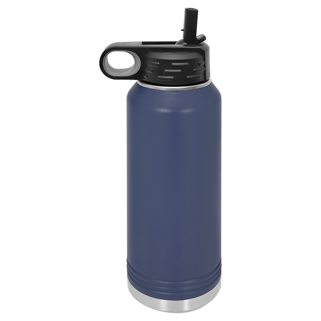 Navy Blue 32 oz. Powder Coated Water Bottle