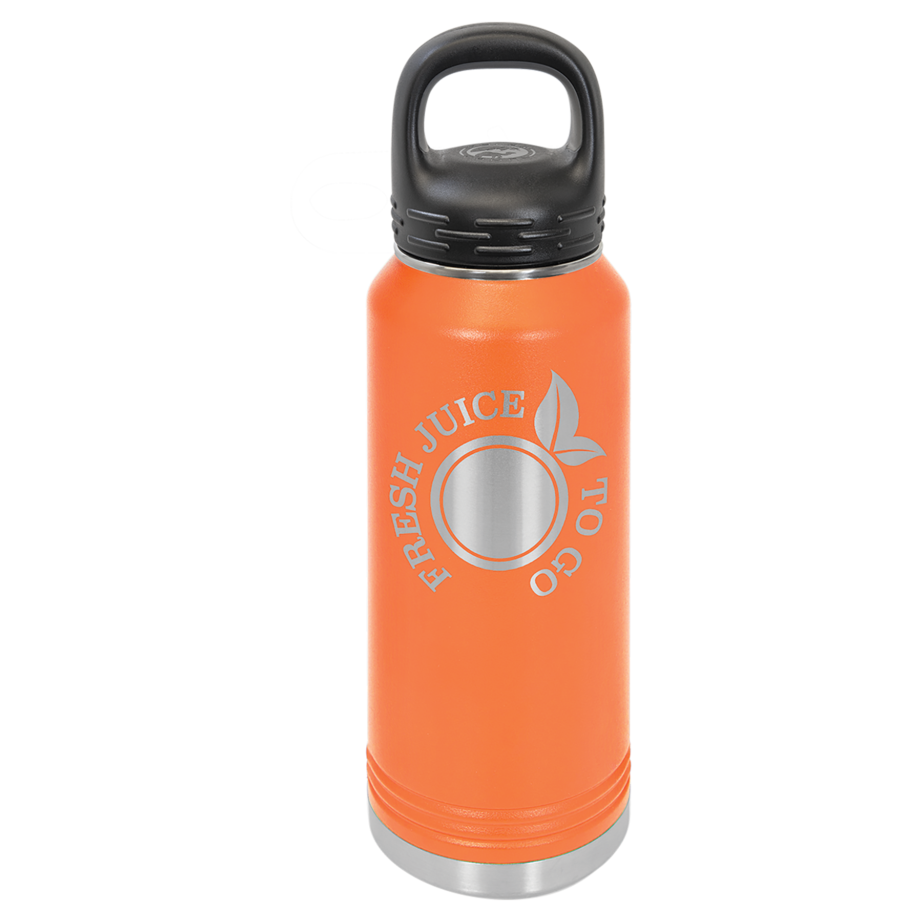 Orange 32 oz. Powder Coated Water Bottle