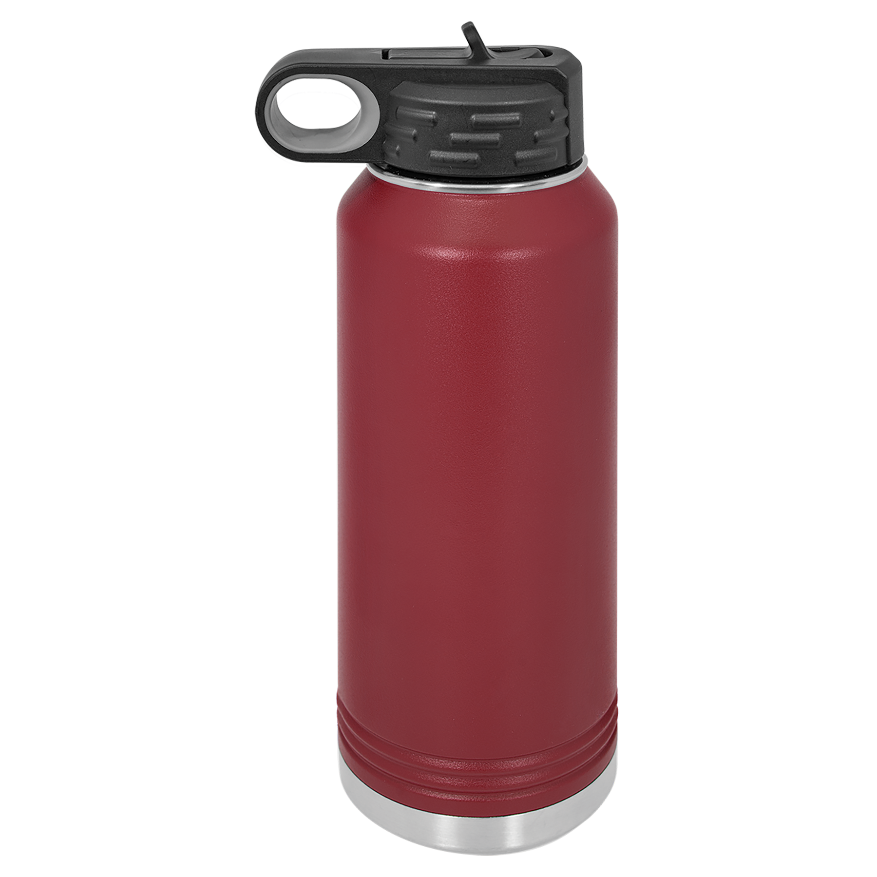 Maroon 32 oz. Powder Coated Water Bottle blank-preview