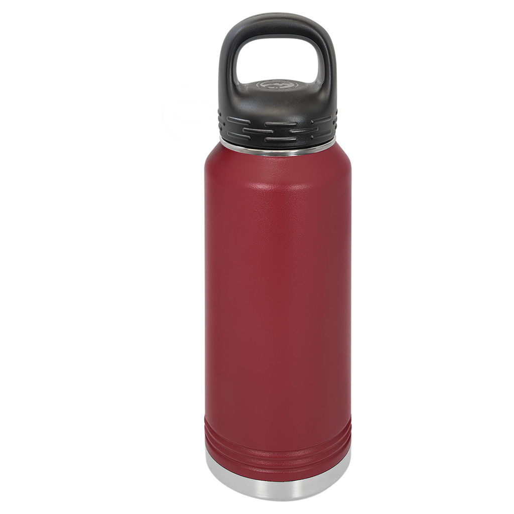 Maroon 32 oz. Powder Coated Water Bottle