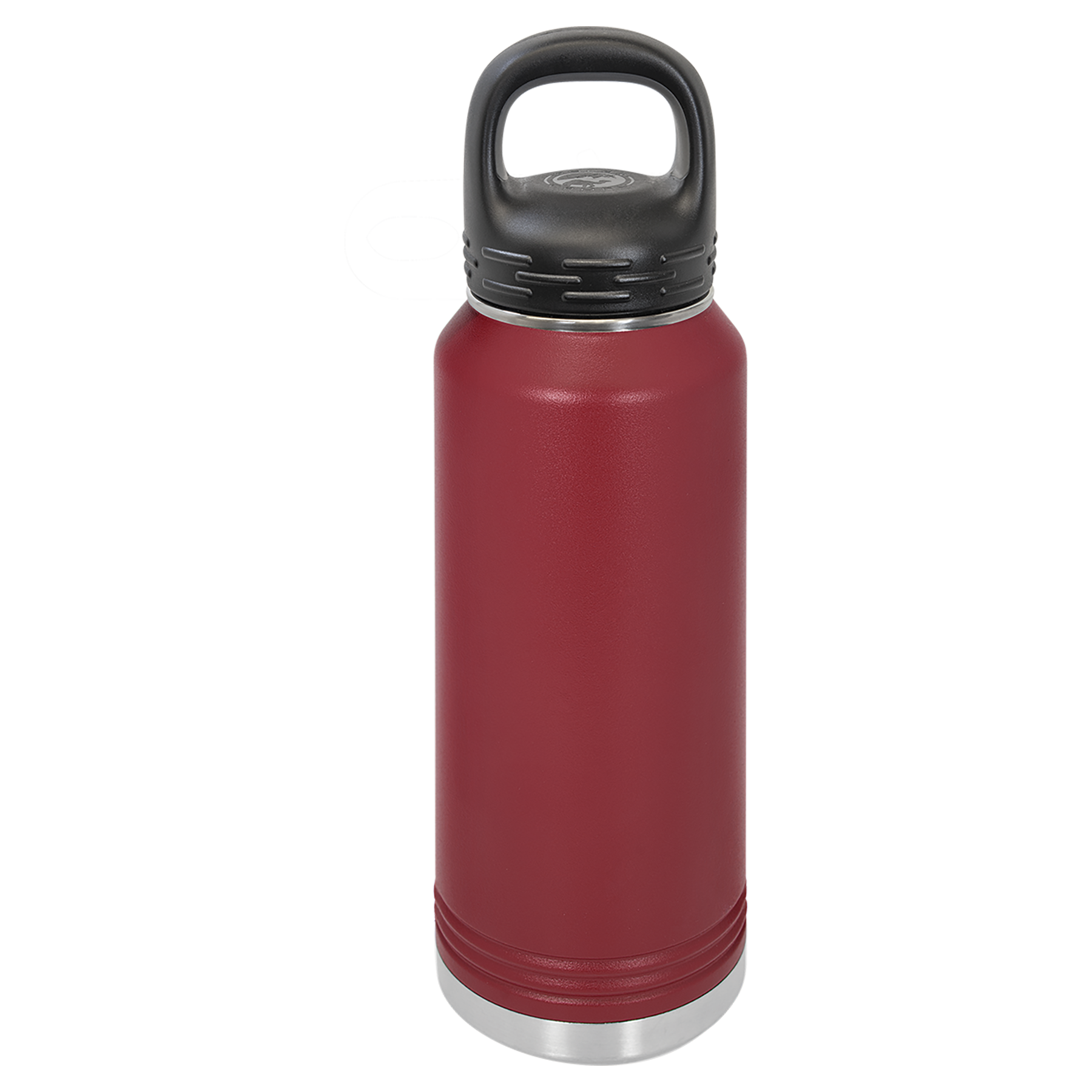 Maroon 32 oz. Powder Coated Water Bottle