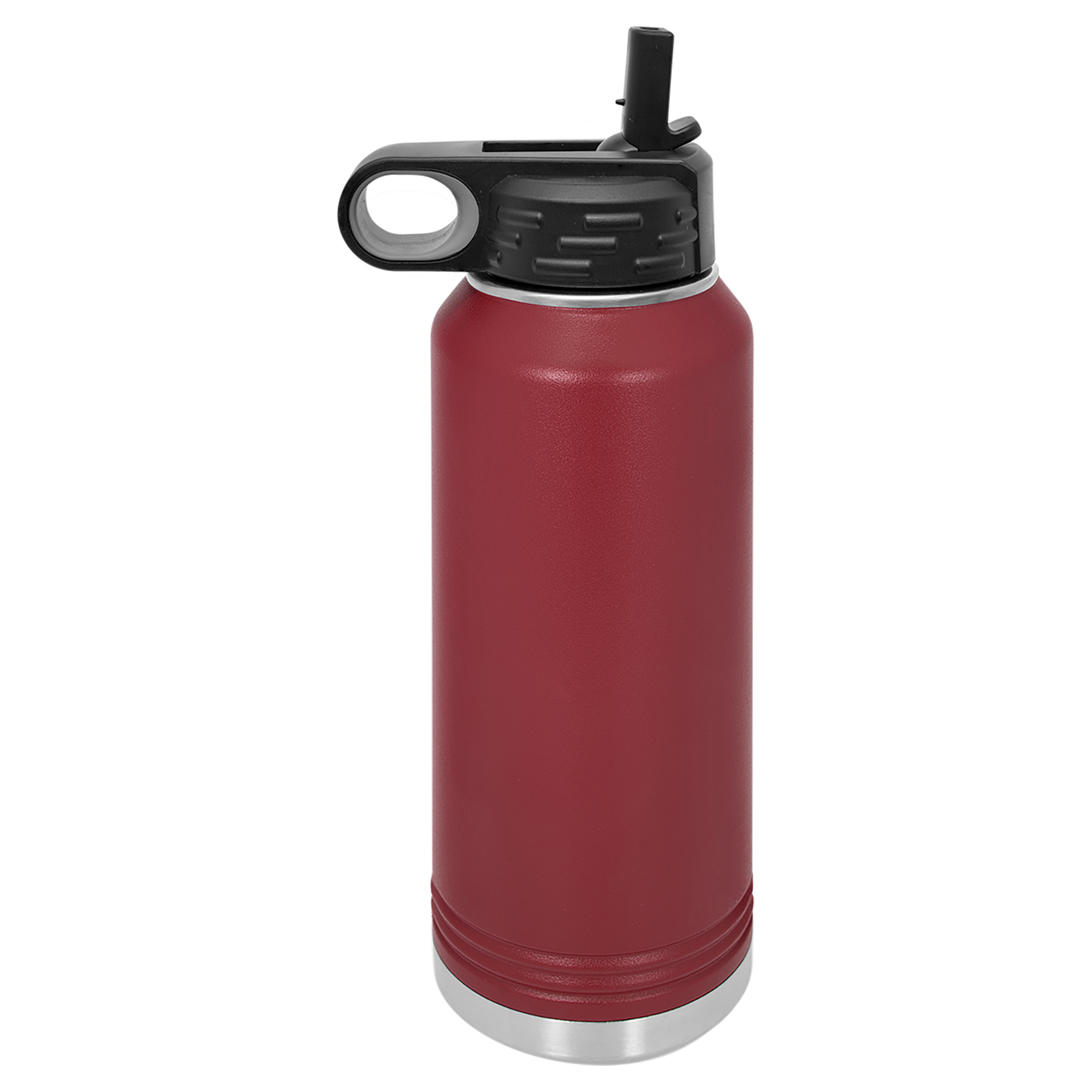 Maroon 32 oz. Powder Coated Water Bottle