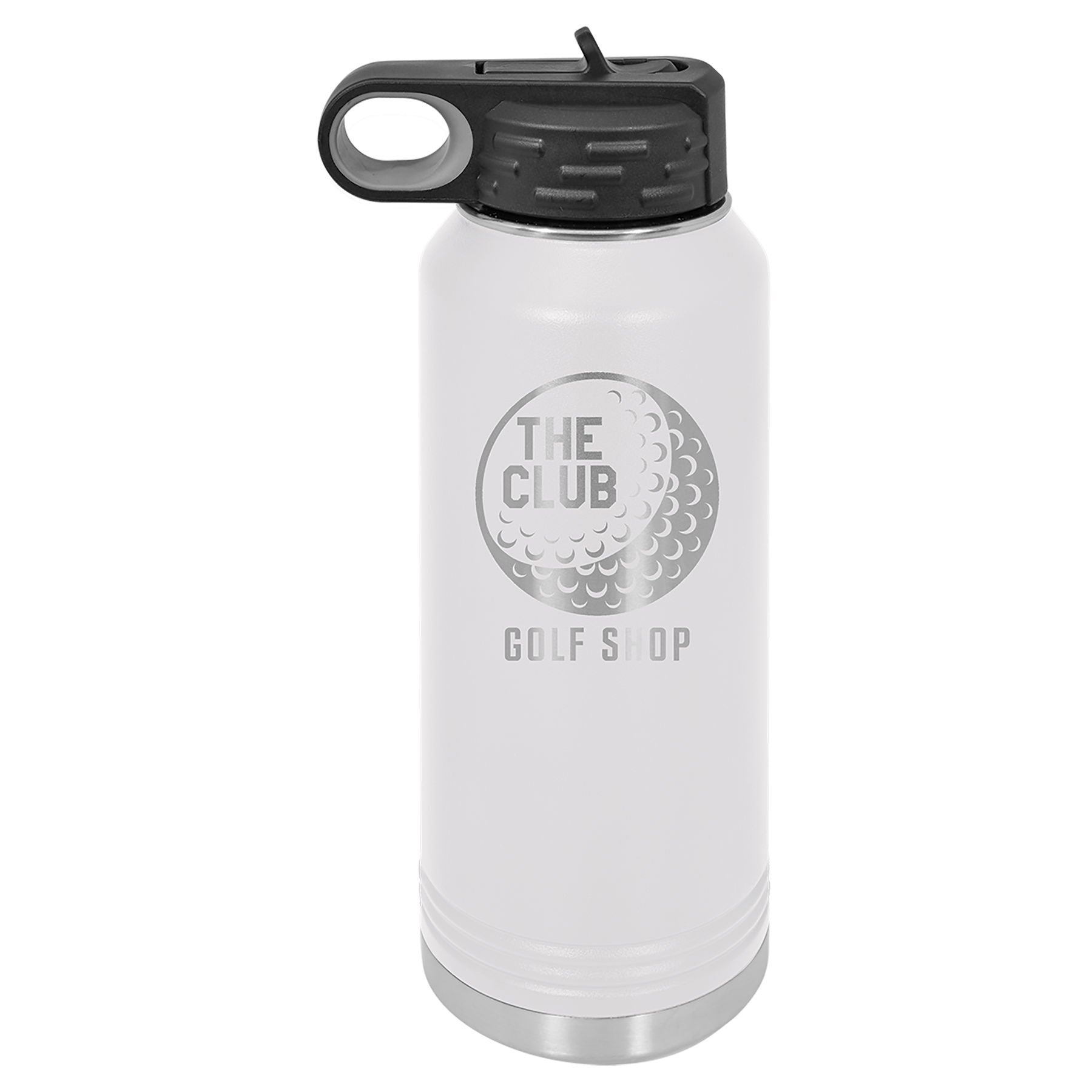 White 32 oz. Powder Coated Water Bottle
