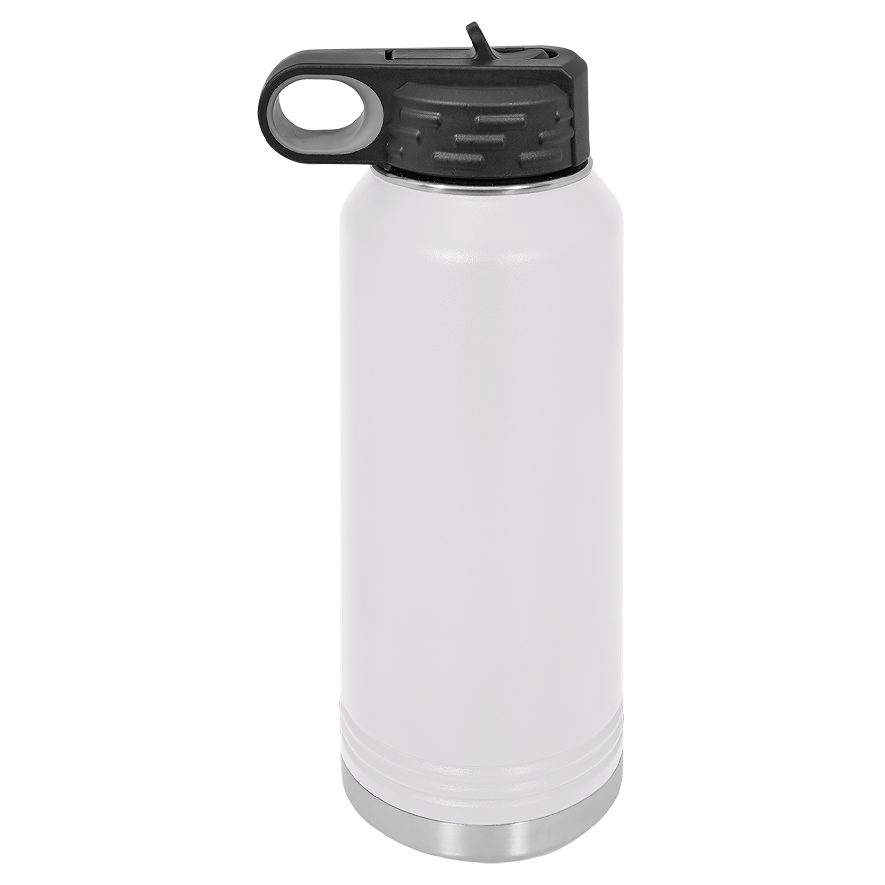 White 32 oz. Powder Coated Water Bottle blank-preview