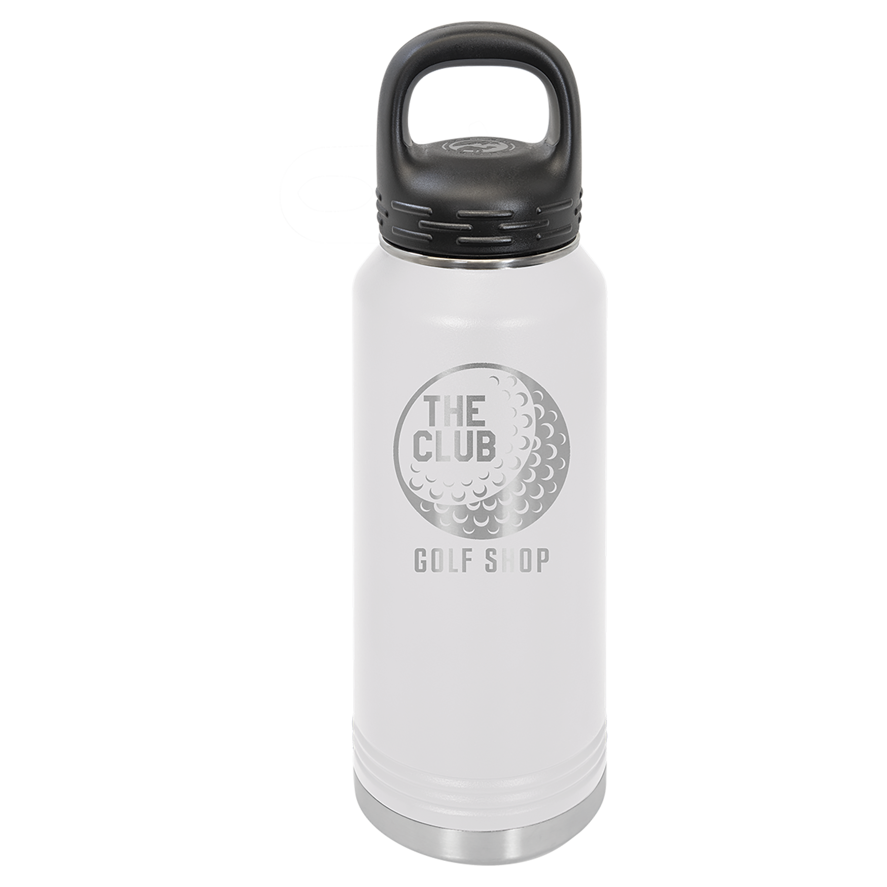 White 32 oz. Powder Coated Water Bottle